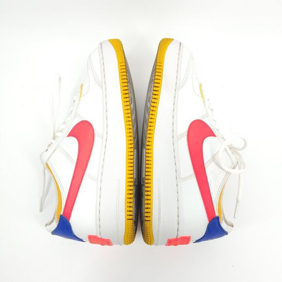 Nike Air Force 1 Low Shadow Shoes Womens Size 9 White Crimson CI0919-105 - Picture 6 of 9